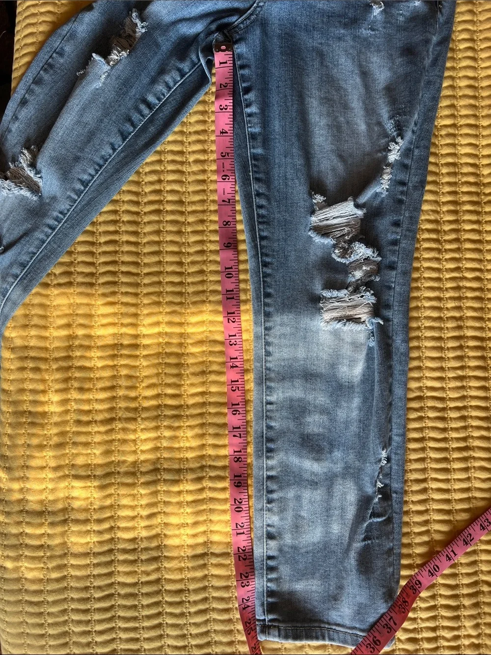 Judy Blue Light Blue Distressed Boyfriend Jeans
